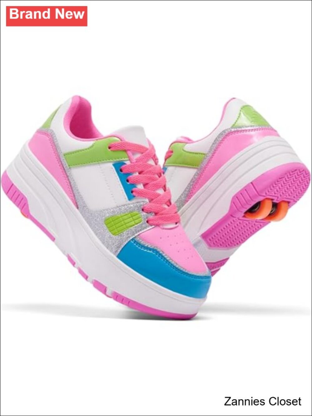 โจ Kids Detachable Wheeled Roller Skate Sneakers Girls Boys Multifunctional